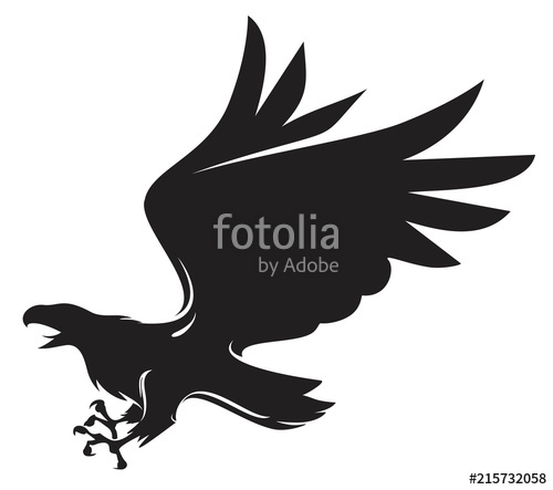 500x443 Flying Eagle Vector Stock Image And Royalty Free Vector