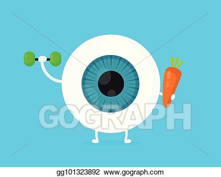 Flying Eyeball Vector