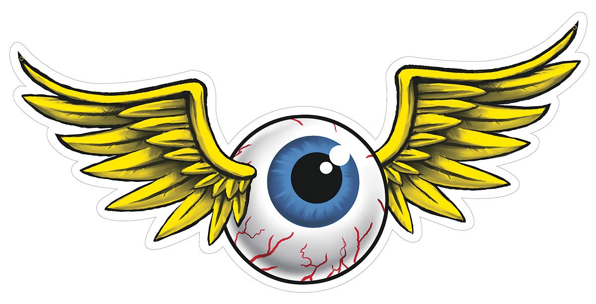 1200x613 Flying Eyeball Die Cut Sign Gifts For The Auto Lover Eyeball