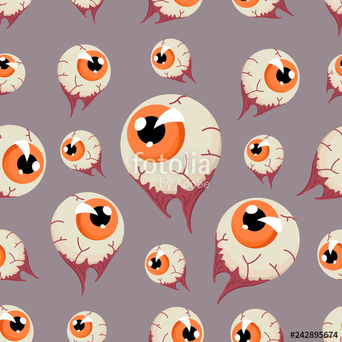 500x500 Flying Eye Seamless Pattern Decoration For Greeting Cards