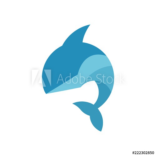 500x500 Flying Fish Vector Graphic