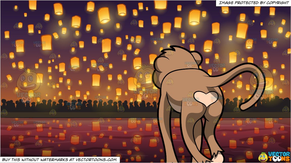 Flying Monkey Vector