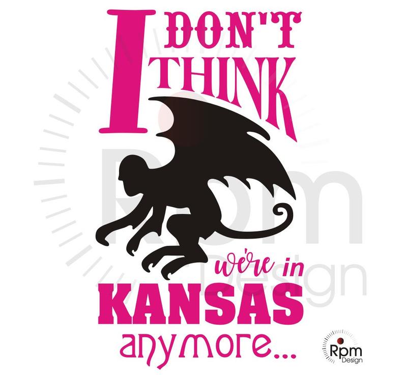 794x737 Flying Monkey I Don't Think We're In Kansas Etsy