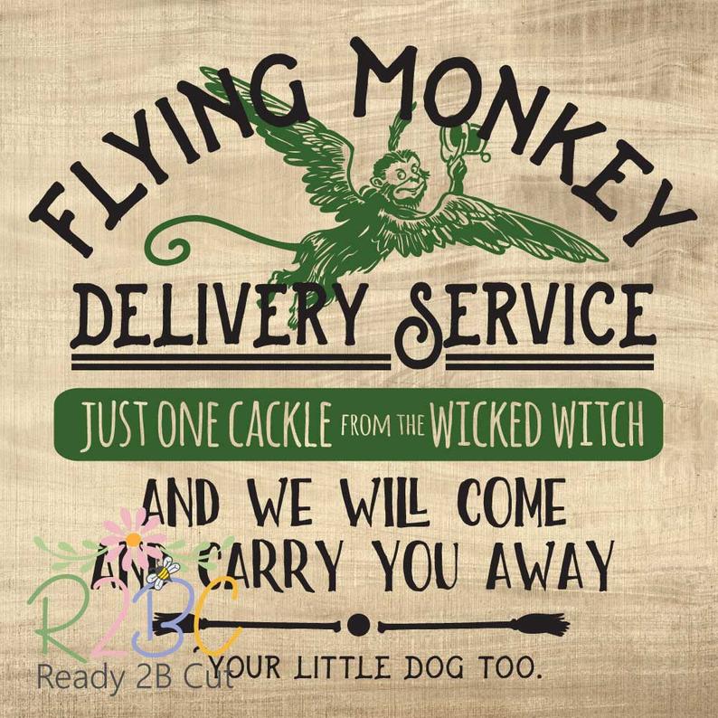 794x794 Flying Monkey Wizard Of Oz T Shirt Design Dxf Png Etsy