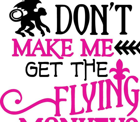 570x496 Flying Monkeys Vector Art Mjs Ctafts Vector Art, Art, Cricut