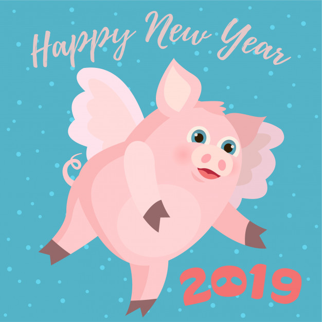 626x626 Flying Pig Vector Premium Download