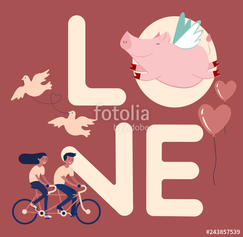 500x487 Cute Flying Pig, Vector Illustration Stock Image And Royalty Free