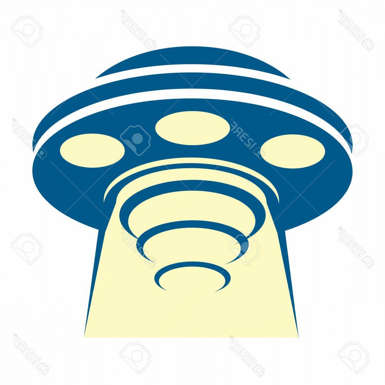 1558x1560 Photostock Vector Vector Cartoon Retro Flying Saucer Ufo Sucking