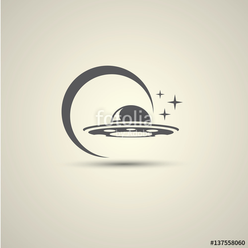 500x500 Ufo Flying Saucer Vector Icon Stock Image And Royalty Free Vector