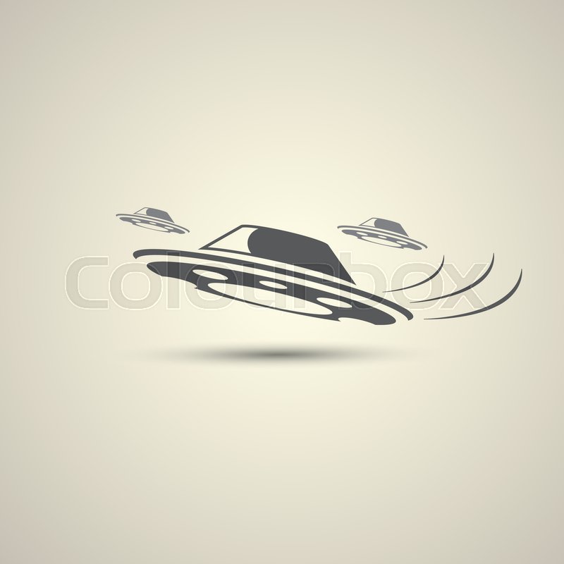 800x800 Ufo Flying Saucer Vector Icon Isolated Stock Vector Colourbox
