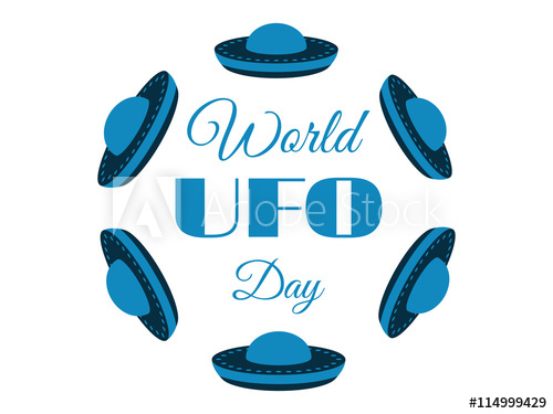 500x375 World Ufo Day, Planet And Spaceship Flying Saucer Vector