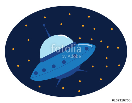 500x391 Flying Saucer Vector Or Color Illustration Stock Image