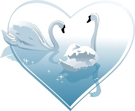 444x368 Swan Free Vector Download