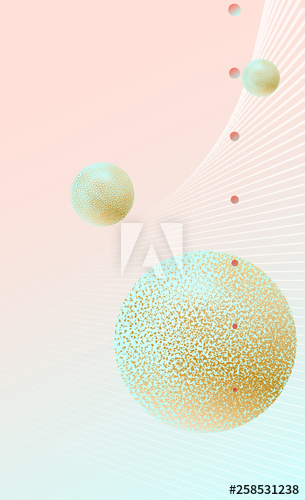 305x500 Modern Futuristic Abstract Vertical Background Lines Flying Round