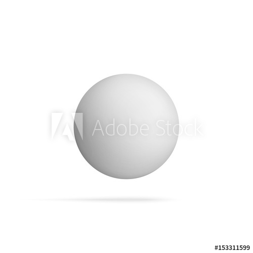 500x500 Realistic Blank Sphere Shape Flying In The Air