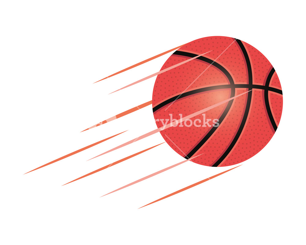 1000x800 Flying Basketball Sport Ball Vector Illustration Design Royalty