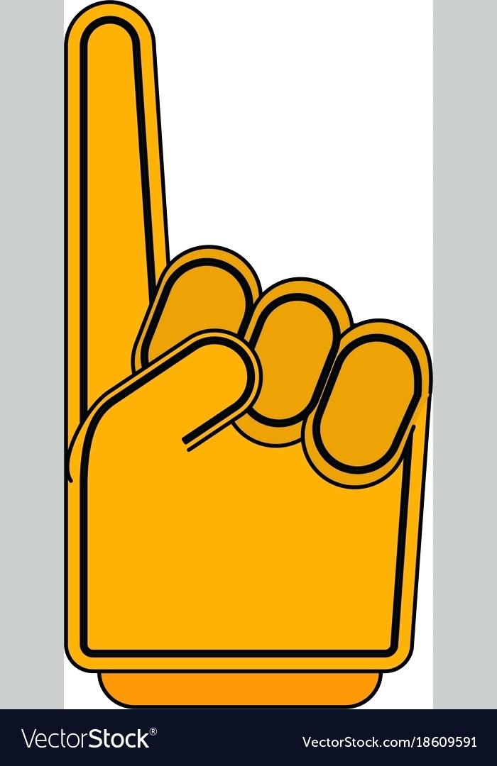 700x1080 Number One Foam Finger Vector Image Dad Thebaggagehandler