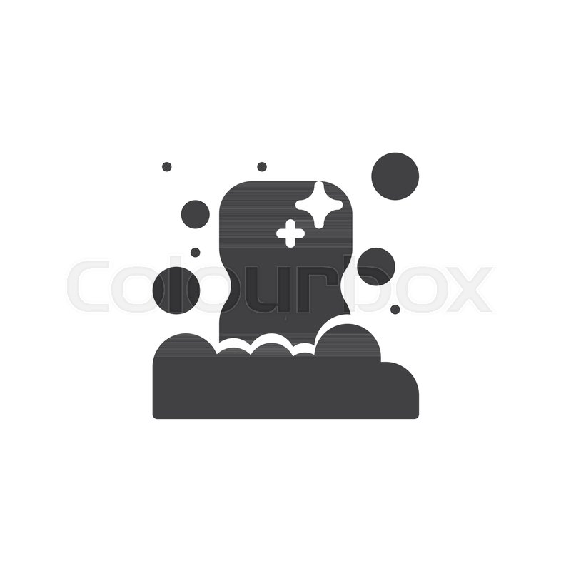 800x800 Bath Soap And Foam Vector Icon Filled Stock Vector Colourbox