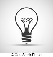 180x195 Light Bulb Icon Vector Lightbulb Symbol Isolated