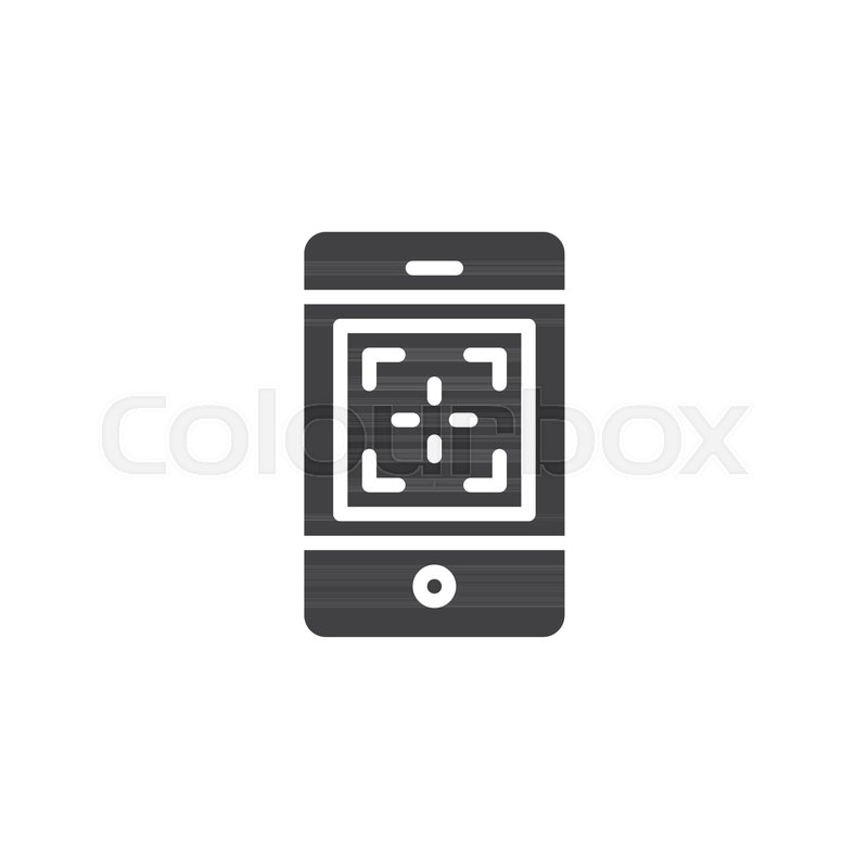 800x800 Mobile Phone Camera Focus Vector Icon Stock Vector Colourbox