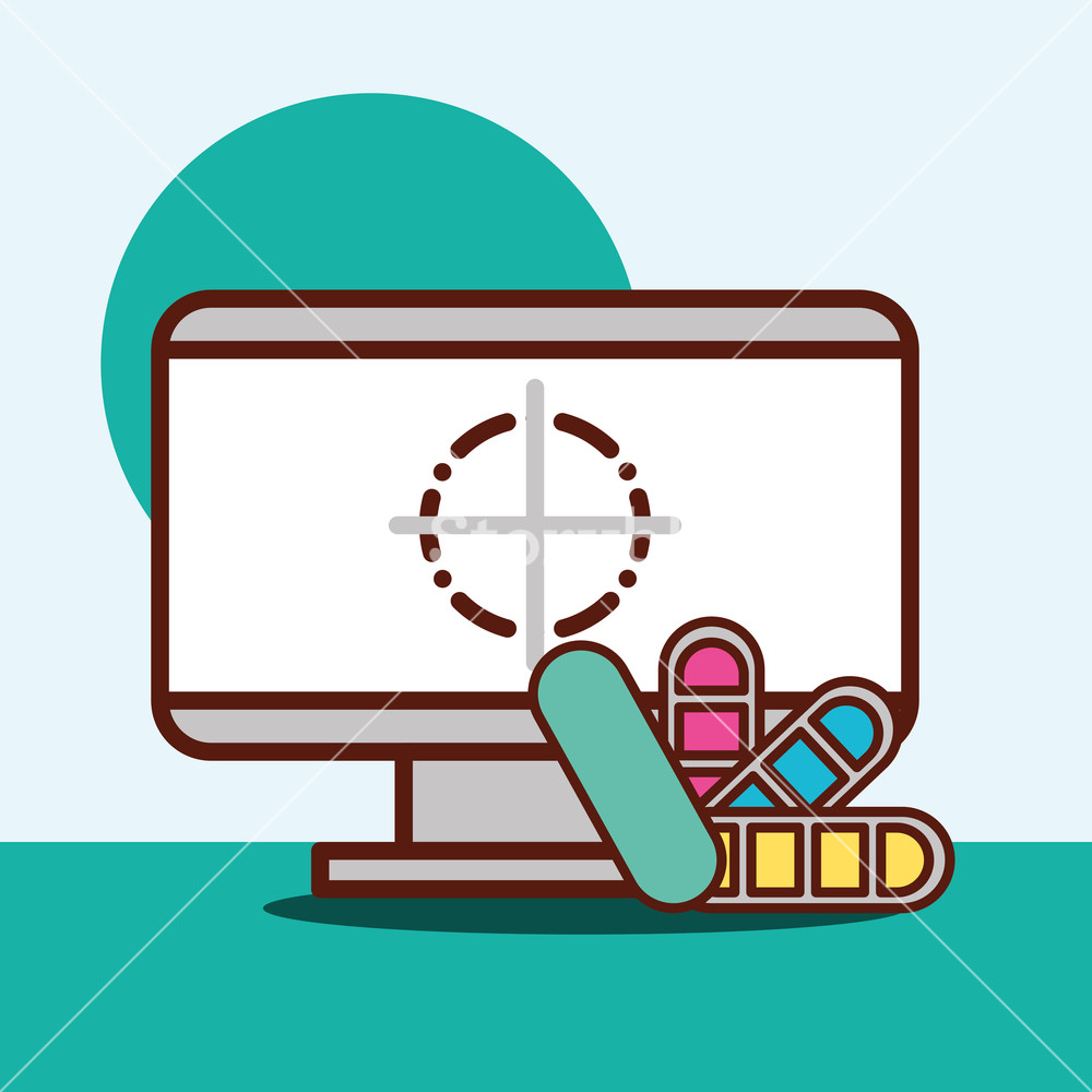 1000x1000 Graphic Design Color Palette Computer Screen Focus Vector