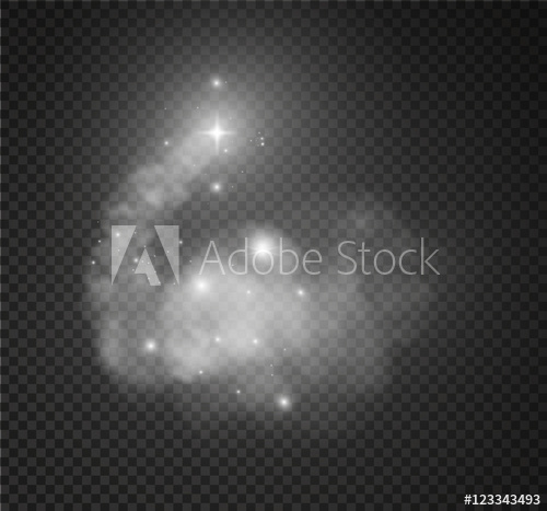 500x467 Comet With Stars And Fog Vector Illustration