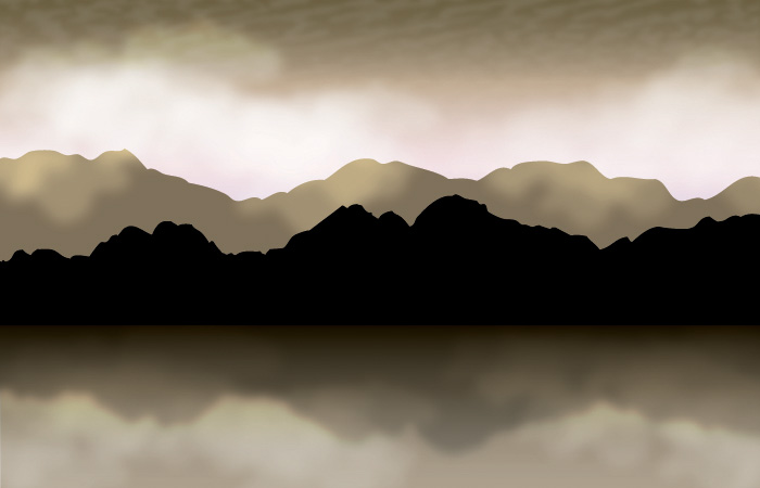 700x450 Mountains With Clouds Fog Vector Background Free Download