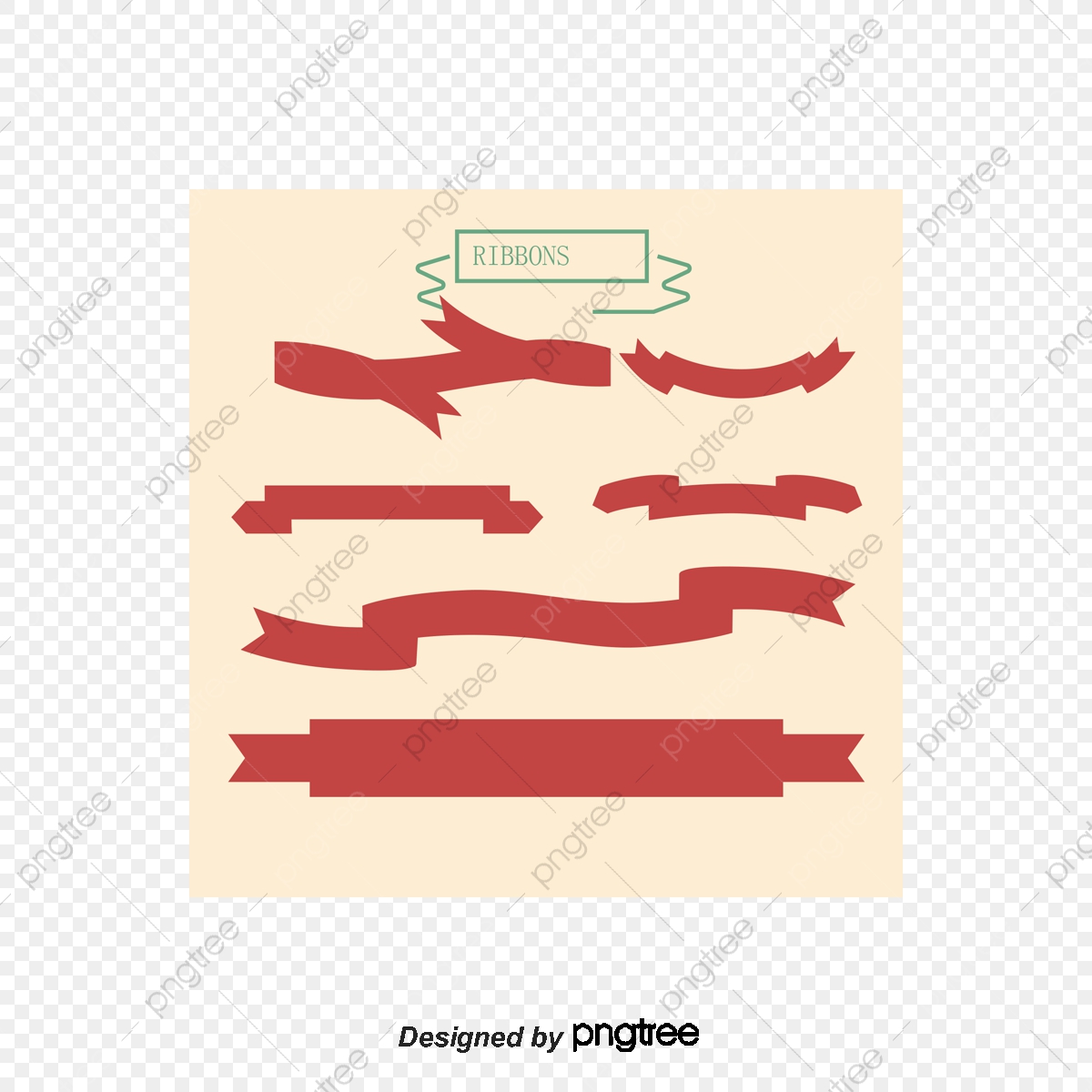 1200x1200 A Folded Red Ribbon Map, Decorate, Vintage Banners, Ribbon Banner