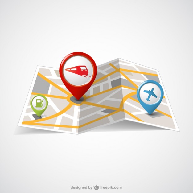 626x626 World Paper Map And Pin Maps Vector Free Download