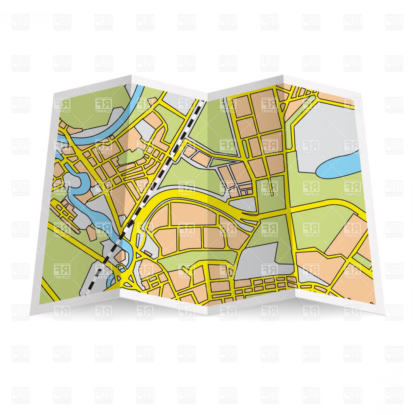1440x1440 Clipart Folded Map Free Cliparts Download Images