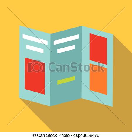 450x470 Folded Paper Icon, Flat Style Folded Paper Icon Flat