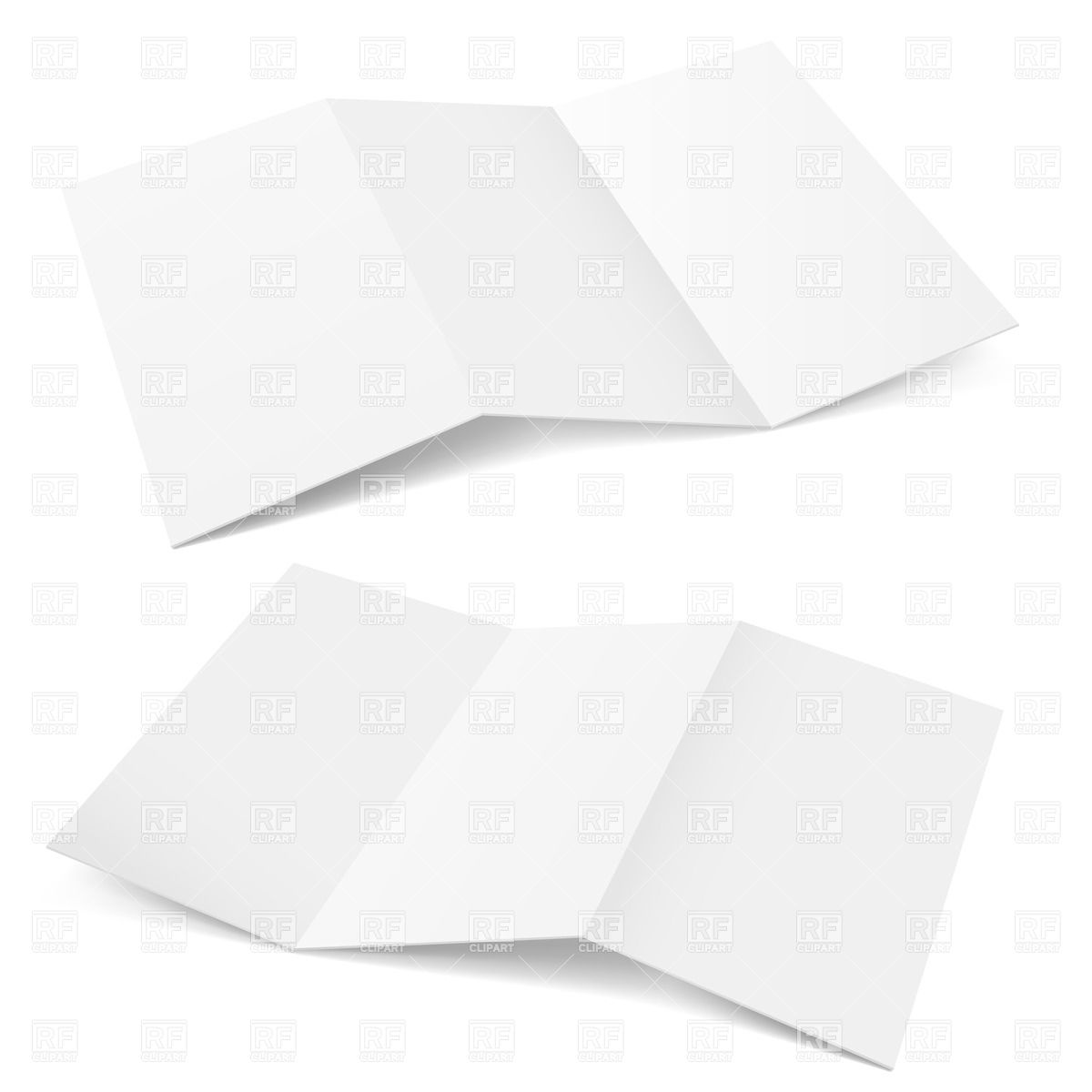 1200x1200 Folded Paper Sheets Vector Image Of Objects Dvarg