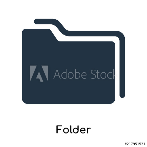 500x500 Folder Icon Vector Isolated On White Background, Folder Sign