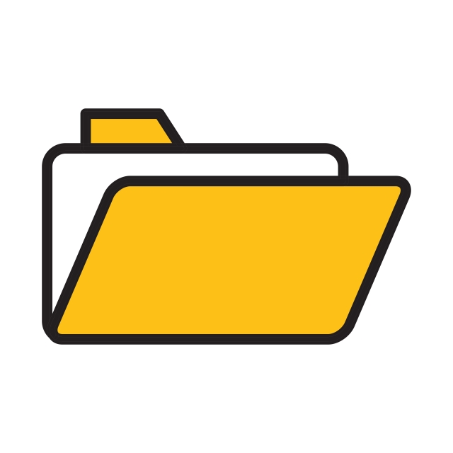640x640 Vector Folder Icon, Folder, Directory, Vector Png And Vector