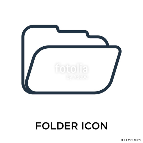 500x500 Folder Icons Isolated On White Background Modern And Editable