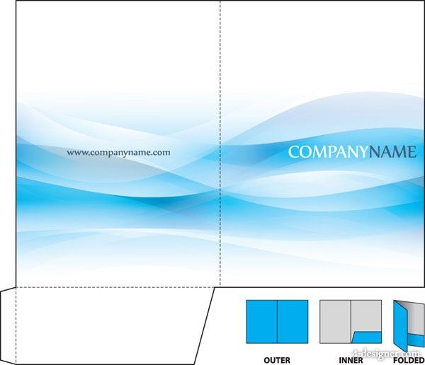 Desinger Corporate Information Folder Vector Material Pocket 600x516 Desinger Corporate Information Folder Vector Material Pocket