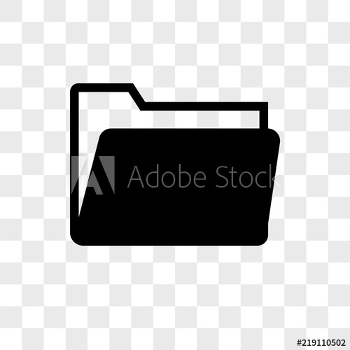 500x500 Folder Vector Icon On Transparent Background, Folder Icon