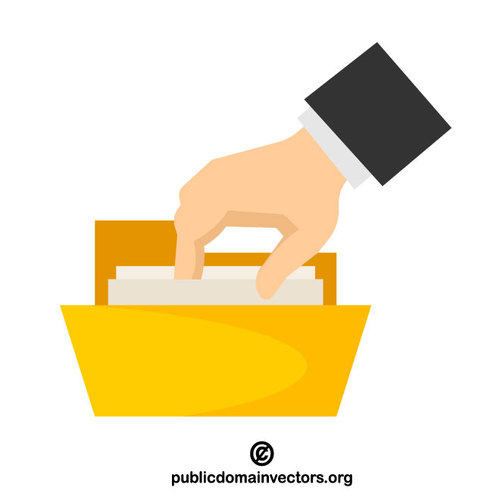 Document Folder Vector Image 500x500 Document Folder Vector Image