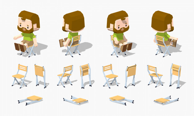 Folding Chair Vector
