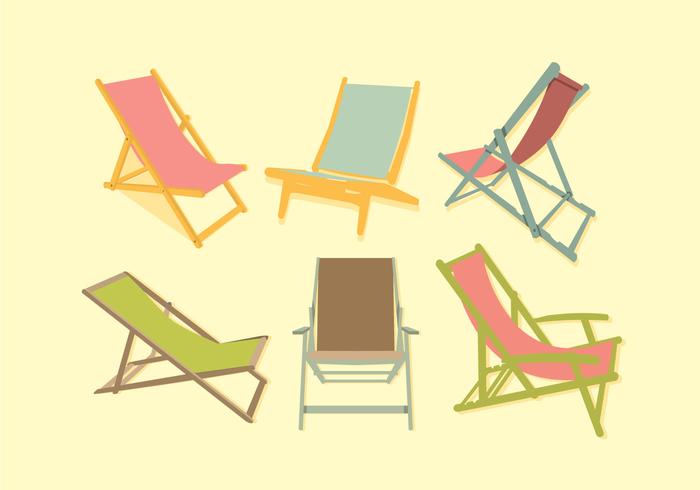 700x490 Colorful Deck Chair Vector