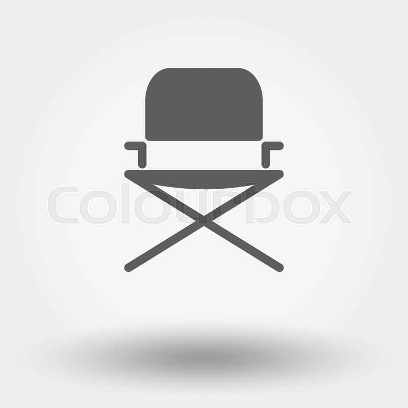 800x800 Single Web Icon Camping Chair Vector Stock Vector Colourbox