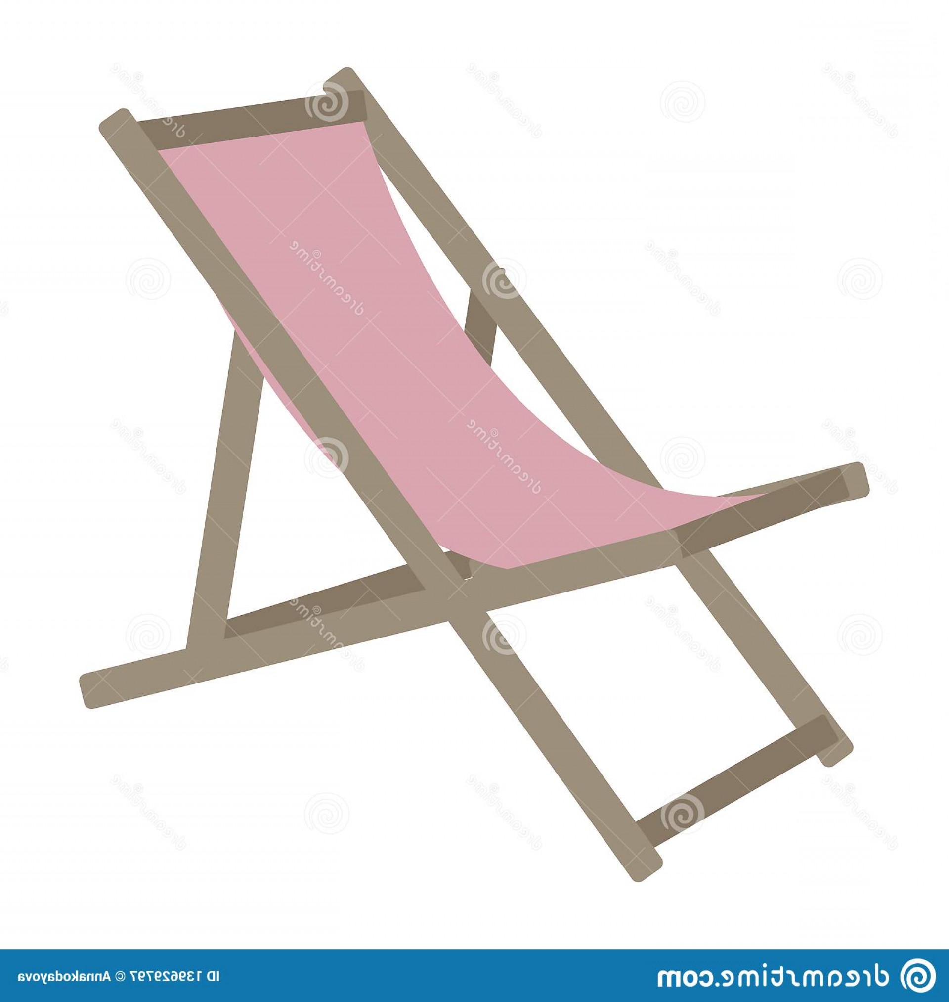 1920x2026 Vector Pink Sun Lounger Beach Chair Vector Flat Design Icon Pink