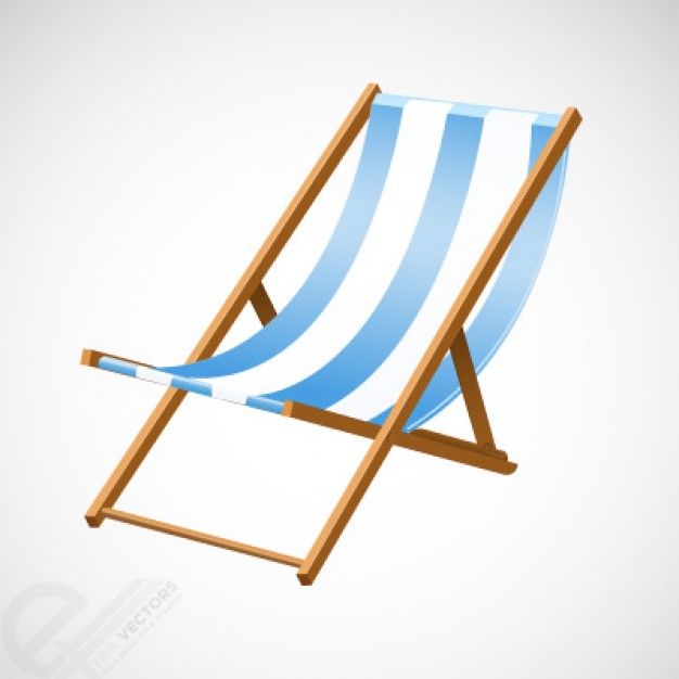 626x626 Beach Chair Vector Conversationals Vector Free, Beach Chairs