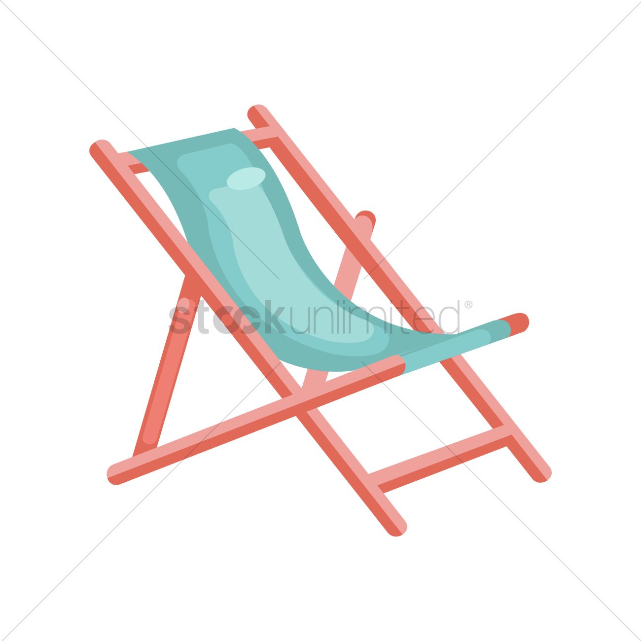 1300x1300 Beach Foldable Chair Vector Image