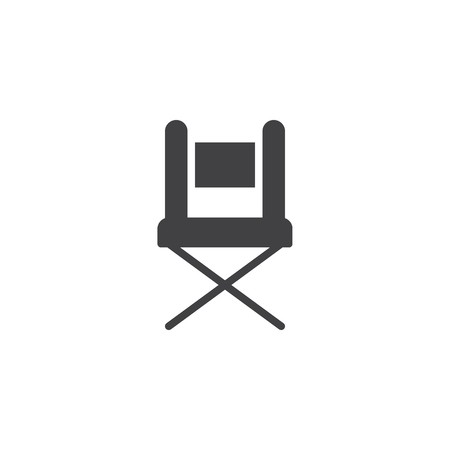 450x450 Camp Chair Vector Icon Filled Flat Sign For Mobile Concept