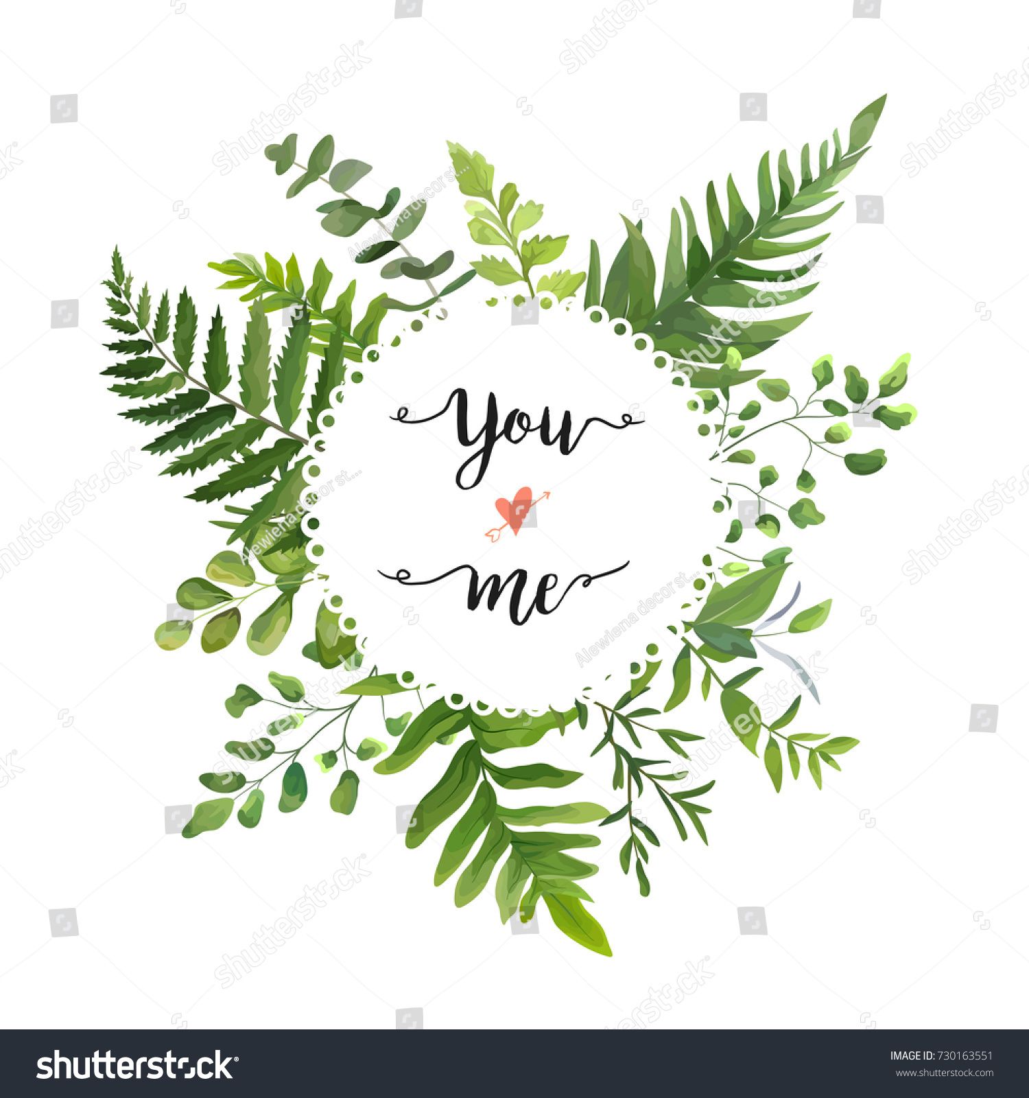 1500x1600 Green Leaves Foliage Vector Round Greenery Leaf Wreath