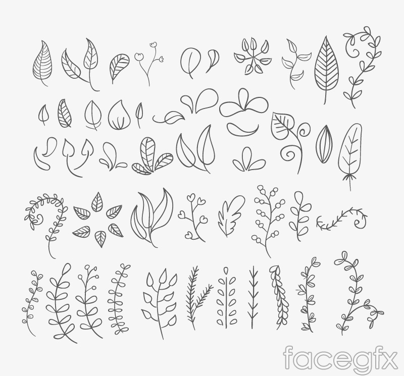 800x745 Hand Painted Flowers And Foliage Vector Over Millions Vectors