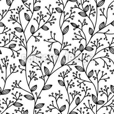 400x400 Simple Foliage Vector Ornament