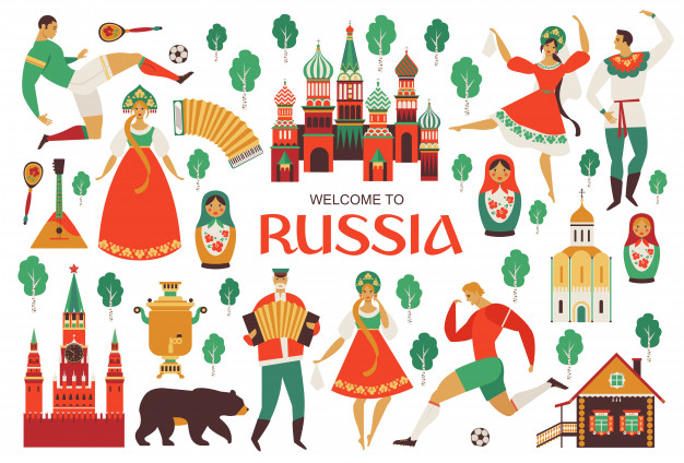 626x424 Russian Sights And Folk Art Vector Premium Download