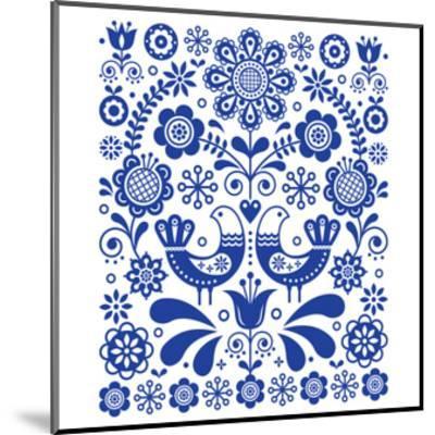 400x400 Scandinavian Cute Folk Art Vector Decoration With Birds